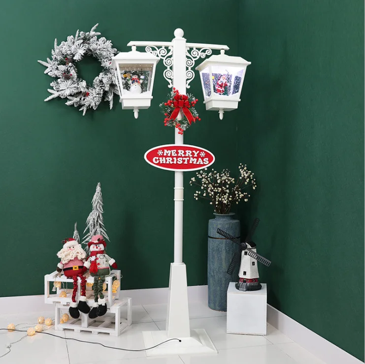 Spring Festival street light red double light luminous sound hotel bar event party decoration props Christmas decoration