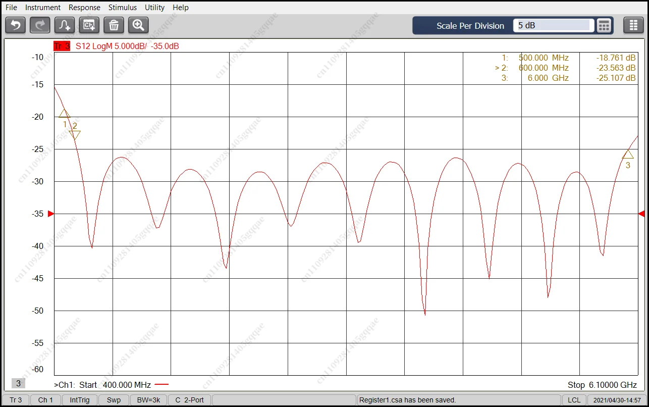 PD-0.5/6-2S 0,5-6GHz 30W SMA Hochfrequenz-RF 1/2 Leistungsteiler Impedanz 50 Ohm – Detail 4