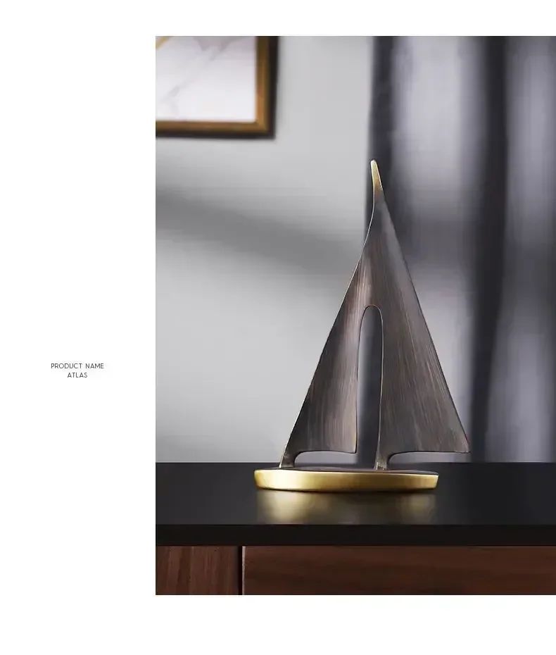 2-piece Set of Smooth Sailing Sailboats for Living Room Decoration,home Decoration, Bedroom Tabletop Decoration, Resin Craf