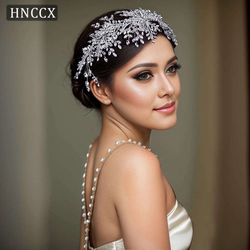 

HNCCX Full Rhinestone Women Pageant Princess Tiara And Headdress Bridal Headband For Wedding Hair Accessories CP482