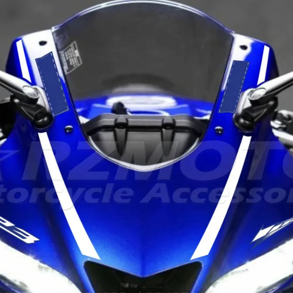 For YAMAHA YZF-R3 YZF R3 2019-202 Motorcycle Sticker Car Decoration Fuel Tank Motor Logo Fairing Windshield Helmet Decal