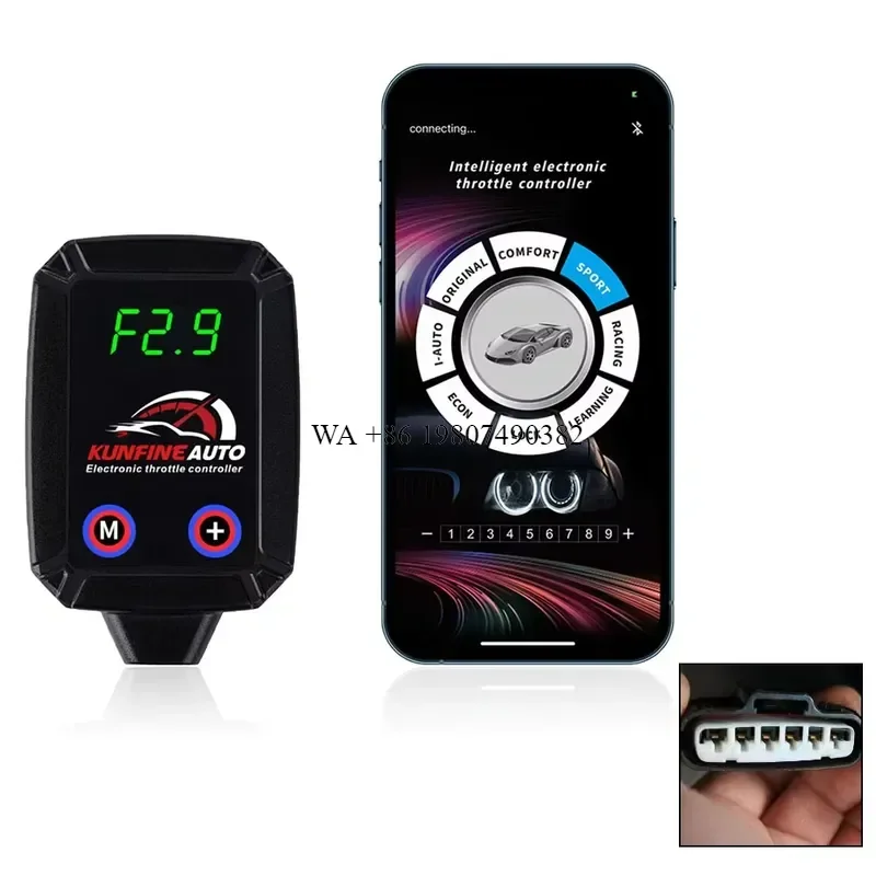 wmwmnu for Kia Car Electronic BT Throttle Controller Racing Accelerator Potent Booster Car Tuning