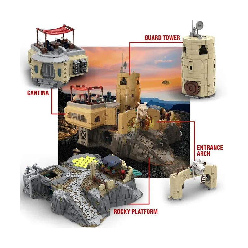 Star Movie Model Moc Bouwstenen Modulaire Buitenrand Buitenpost Set Model Technologie Blokken Kerst DIY Speelgoed Bouwgeschenken