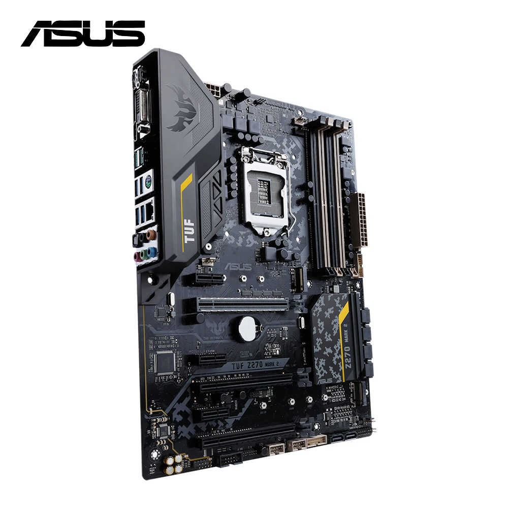 Imagem -04 - Placa-mãe Cpu Tuf Z270 Mark Form Factor Atx Soquete Lga 1151 para 7th 6th Generation Core Slots Ddr4 Asus-z270