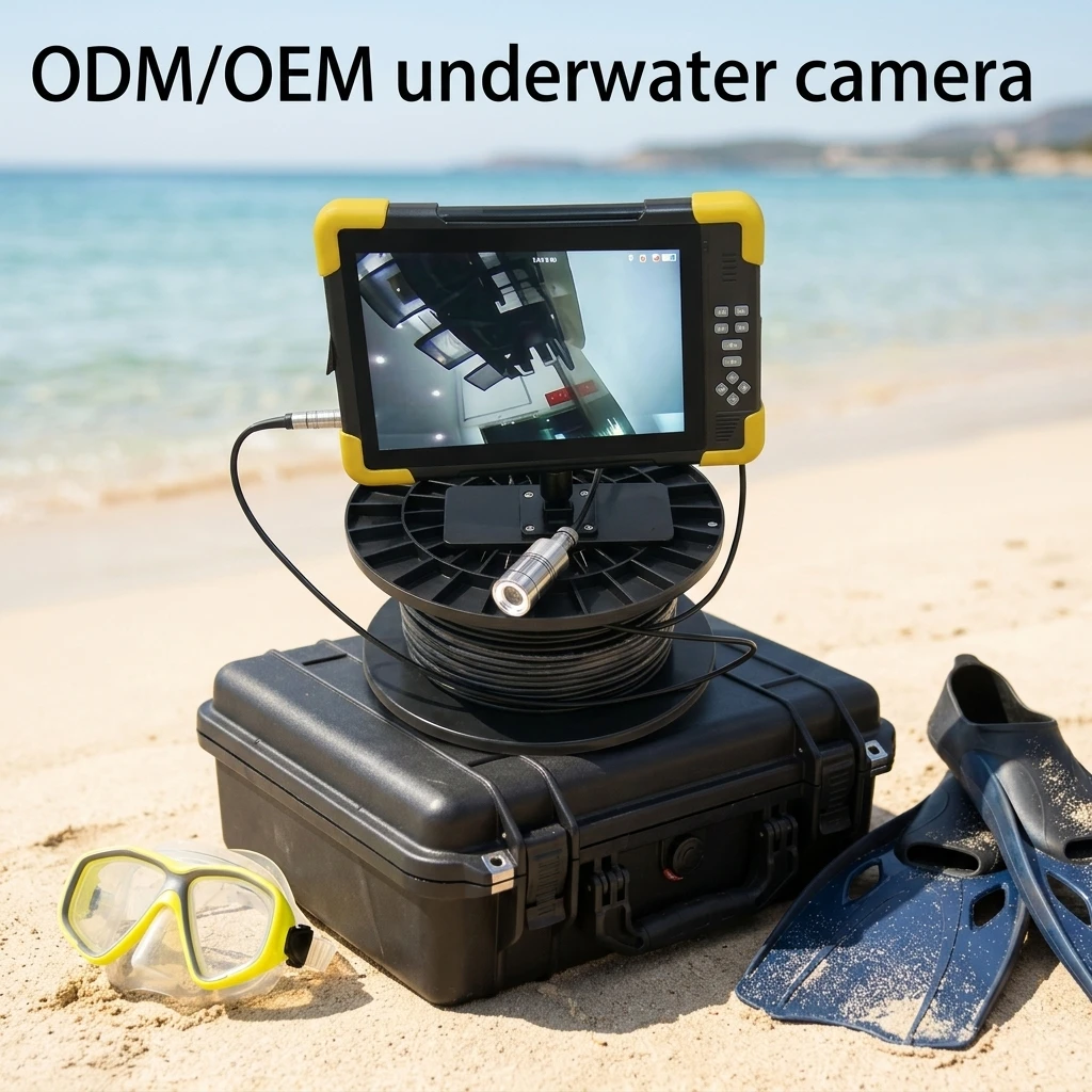 Deep Well Pipeline Detector 4K Submarine Camera 10.1