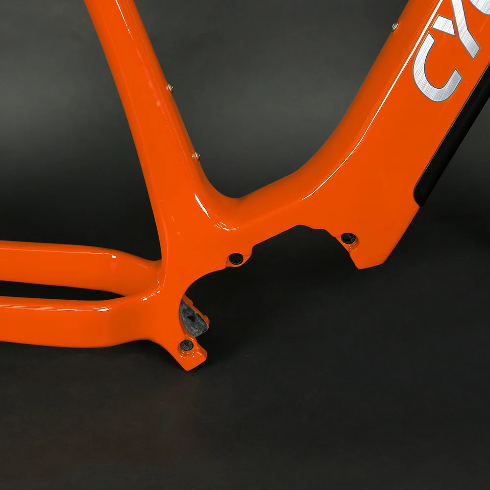 For Bafang Mid Mounted Motor M410/M500/M510/M600/M560 EM8 Carbon Fiber Mountain Electric Bicycle Frame 29(27.5)ร16\