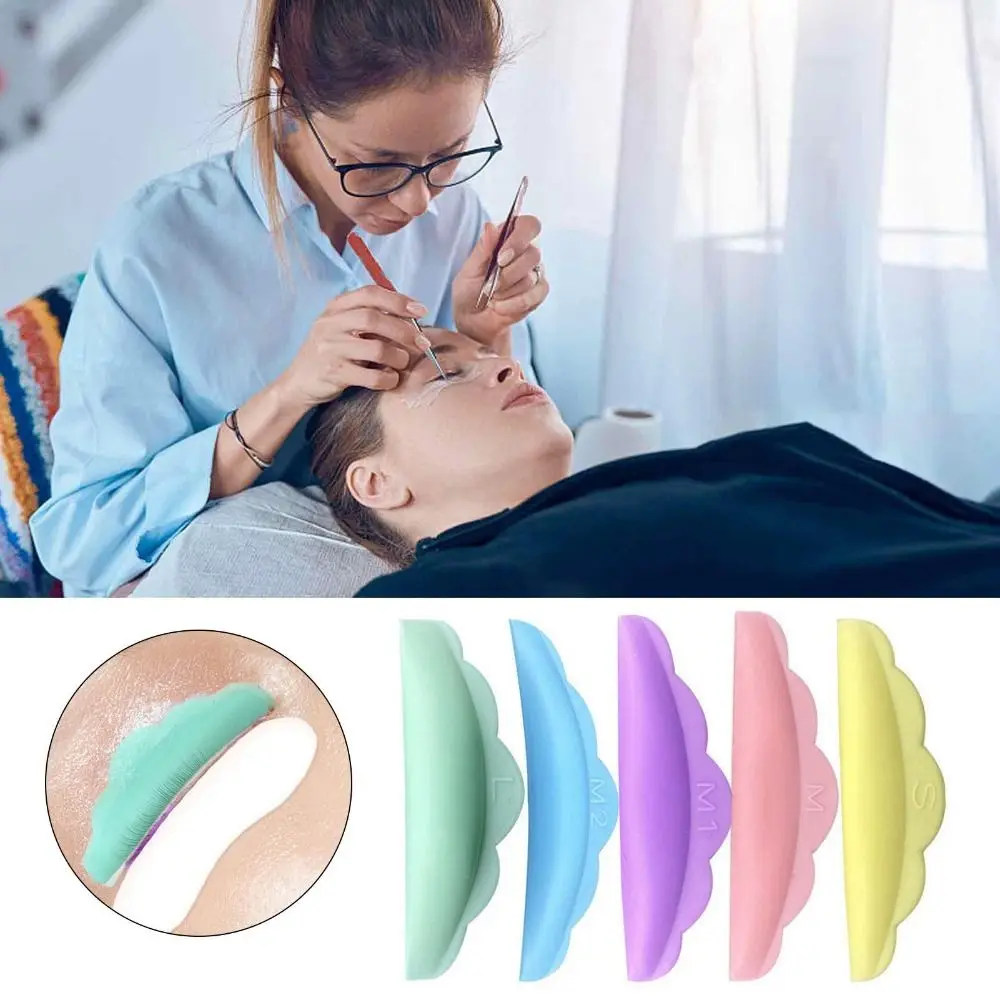 10Pcs Silicone Eyelash Perming Pads Lamination Pad Reusable Eyelash Shims Eyelash Extension Eyelashes Perming Curler Rods