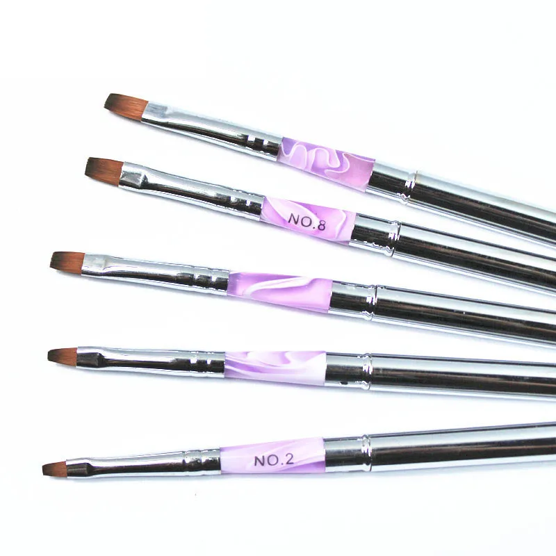 Hot Nail Art Brush Set Manicure Tools Gradient Gel Nail Polish Builder Drawing Carving Ombre Brushes French Nail Pen