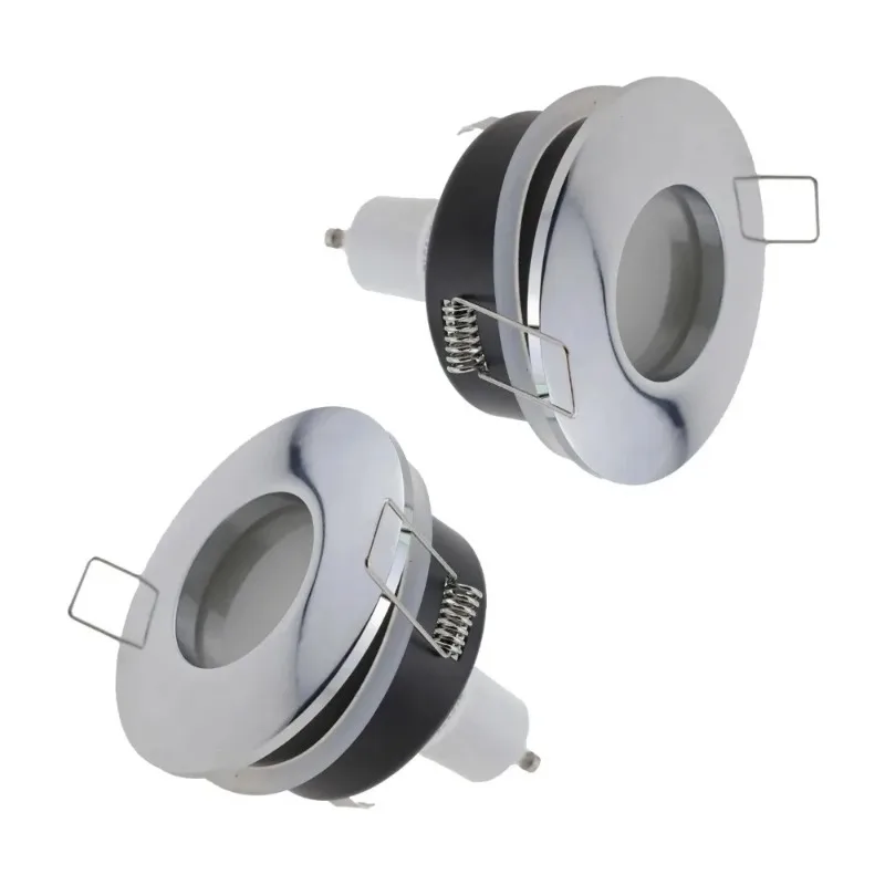 Impermeável embutido LED Spot Light, Luminárias Downlight, Round and Square Spotlight, Lâmpada Habitação, GU10 MR16, IP65 Recorte, 70mm