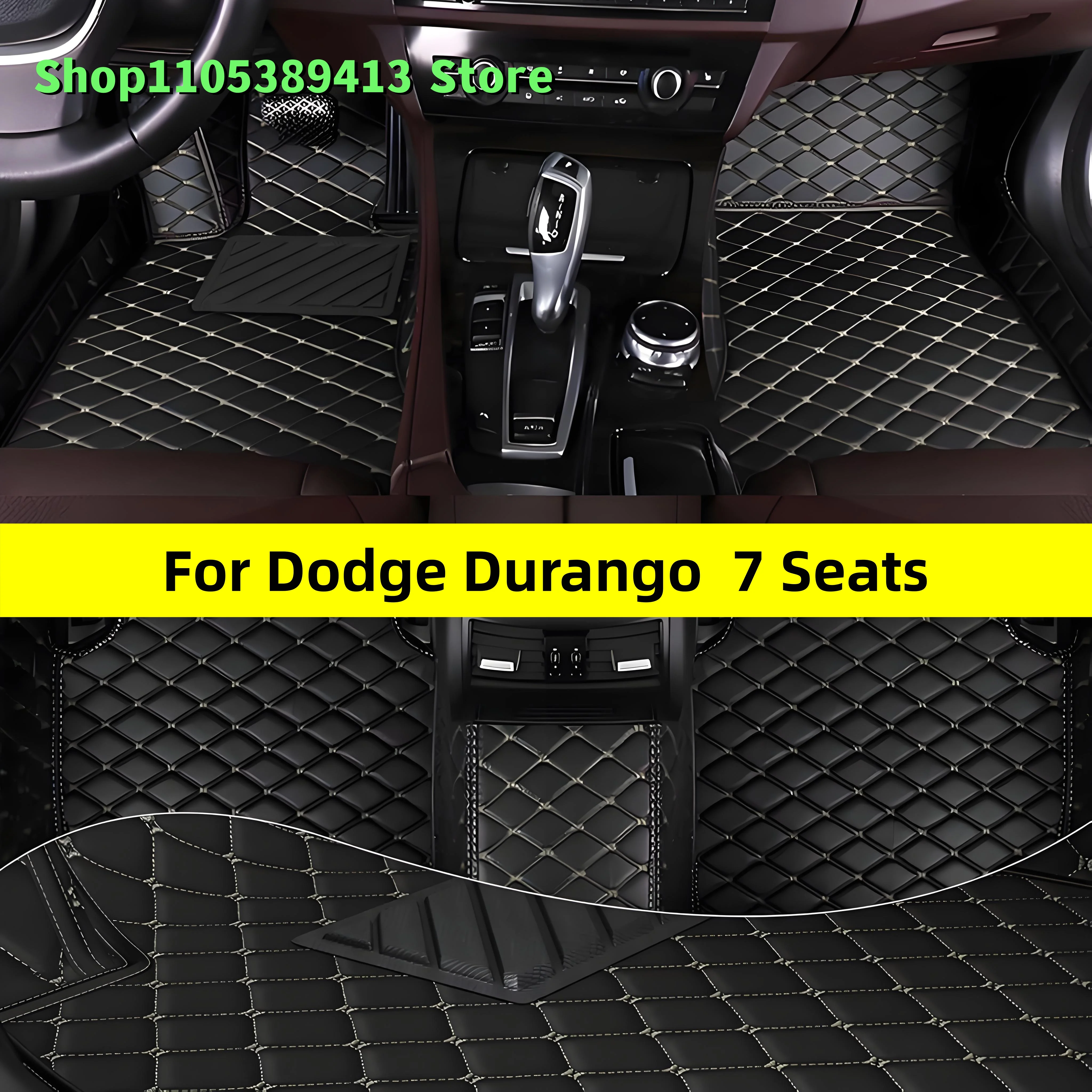 

Mats Carpets Leather Custom Car Floor Mats For Dodge Durango 7 Seats 2014 2015 2016 2017 2018 2019 2020 Car Mat Accessories