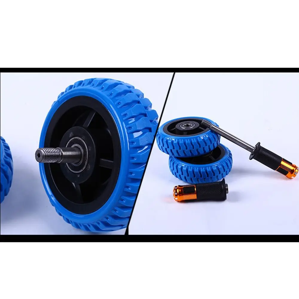 

Ergonomic Grip Double-Wheel Ab Roller Non-slip Wheel Solid Steel Abdominal Wheel Double Bearing Large Load Bearing