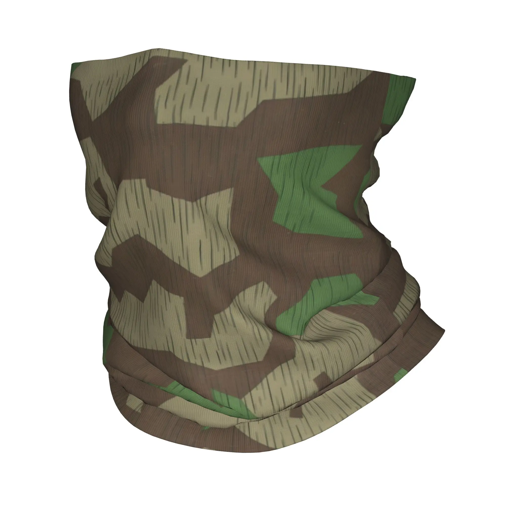 Custom Camouflage Bandana Winter Neck Warmer Men Windproof Wrap Face Scarf for Ski Flecktarn Camo Splittertarn Gaiter Headband