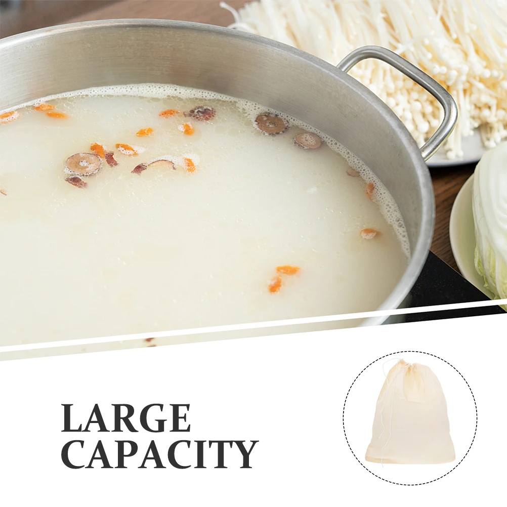 

20 Pcs Drawstring Soup Bag Cloth for Cooking Large Spice Sachet Bags Dumpling Filter