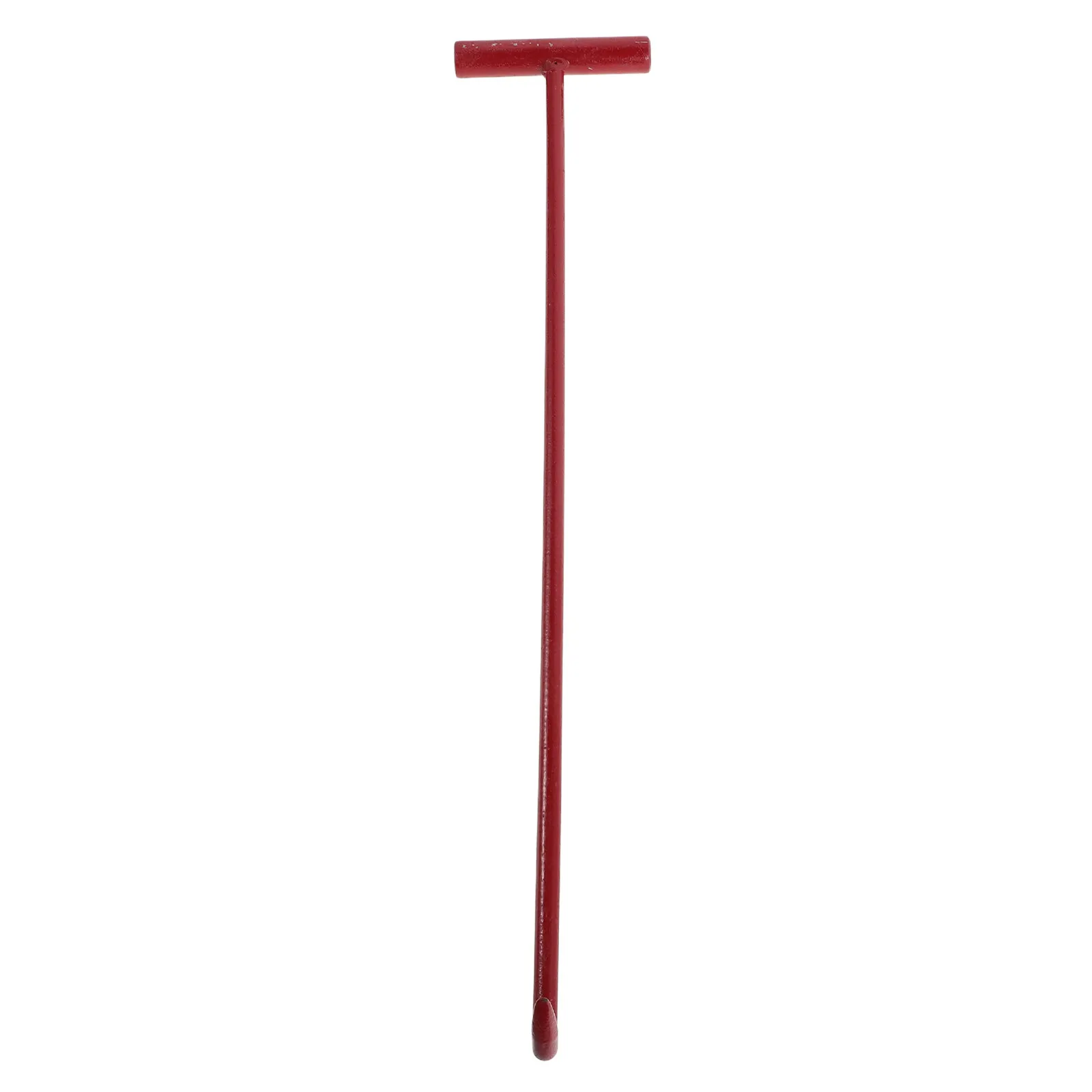 Manhole Cover Lift Hook Heavy Duty Long Handle Pulling Tool Multipurpose Utility Lifter for Sewer Construction Emergency Cover