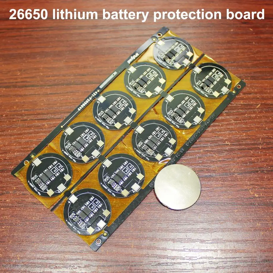 

10pcs/lot 26650 Battery 3.7V Double MOS Protection Board Battery DIY 4.2V Protection Board Current 4A Battery Accessories
