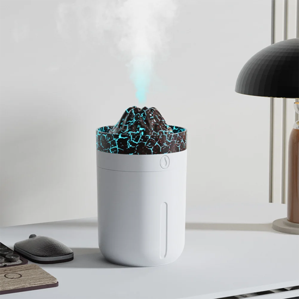 330ML USB Humidifier with Color Light for Desk Bedroom and Car Use with Ultra Quiet Operation and Adjustable Spray Settings
