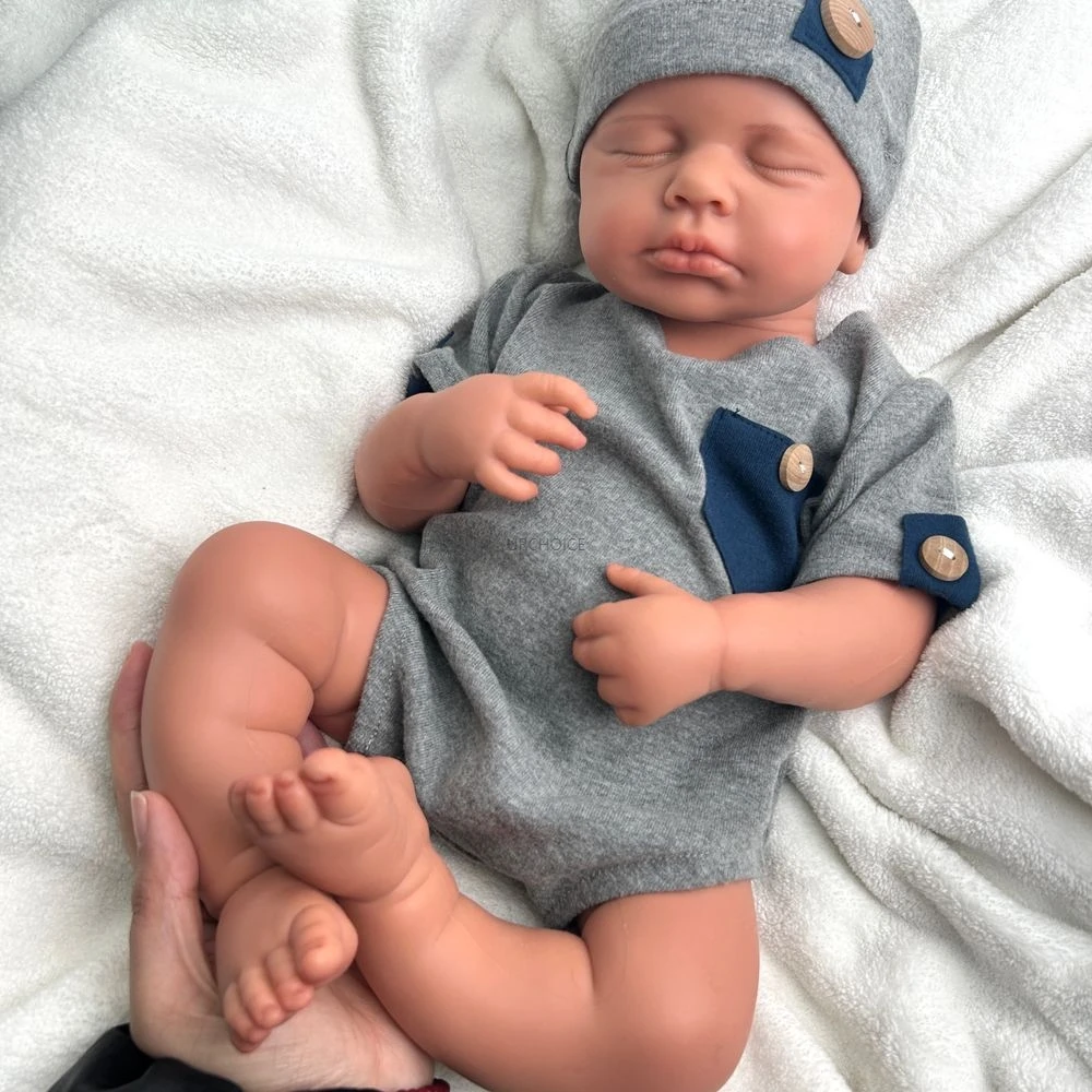 

Healing Silicone Reborn Baby Girl&Boy 20Inch Cuddly Washable Newborn Doll for Depression & Loneliness Support Collection Toy