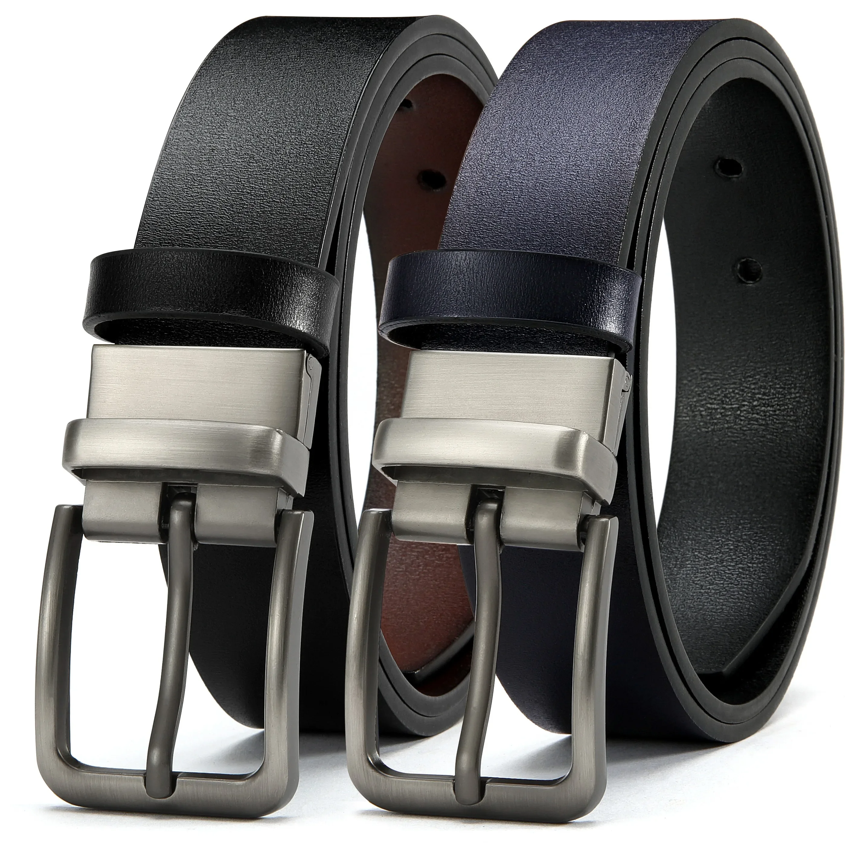 Men's Genuine Leather Pin Buckle Casual Belt