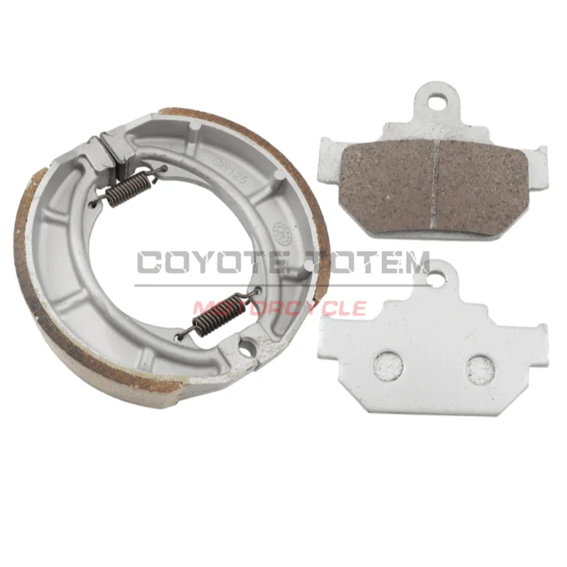 Motorcycle front brake pads and rear brake shoe set Suzuki Marauder GZ125 GZ250 1998-2010 Intruder VL125 VL250 LC250 2000-2007