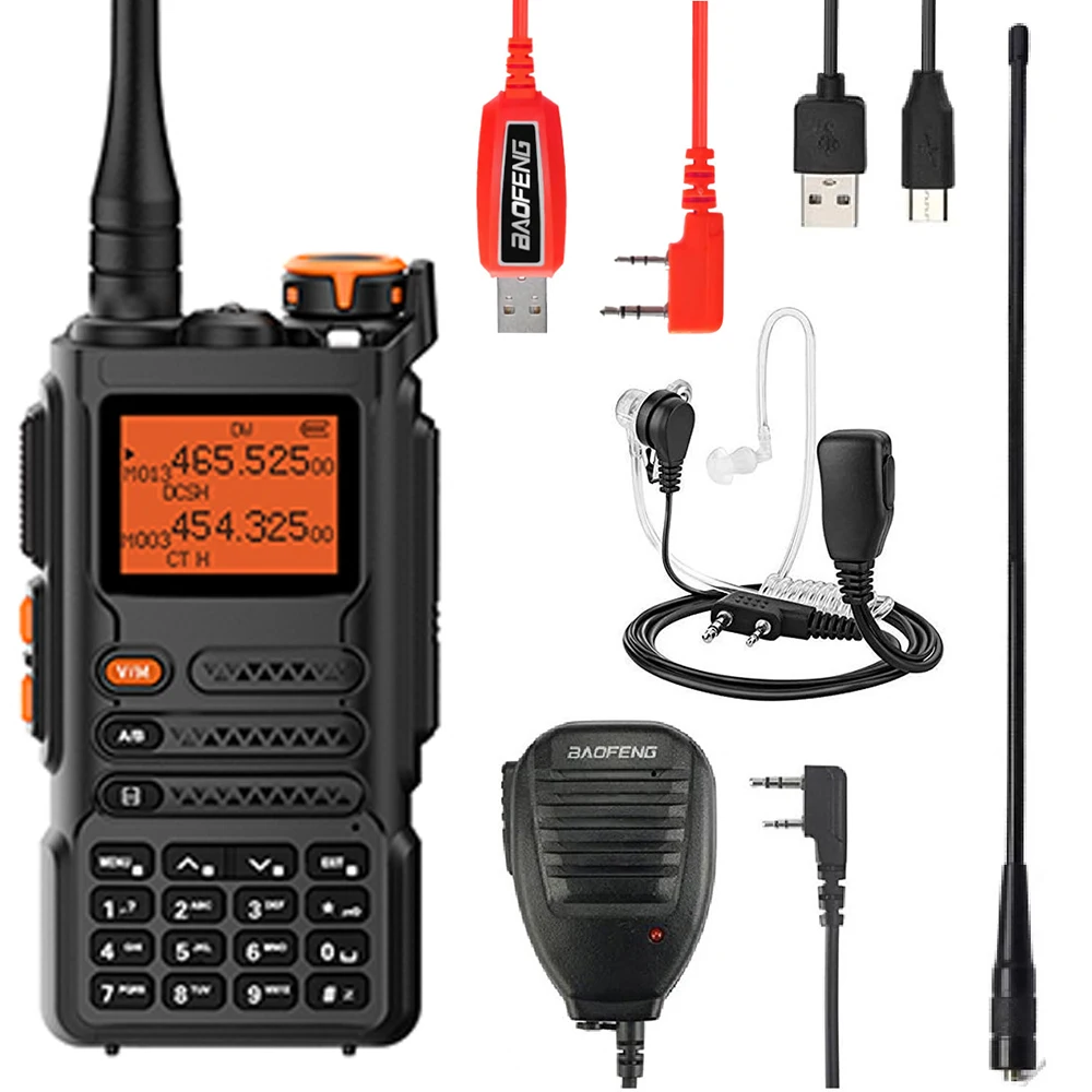 

Baofeng Official Store UV-K62 Walkie Talkie Air Band Radio USB-C Charge UHF VHF DTMF FM NOAA Wireless Frequency Two Way Radio