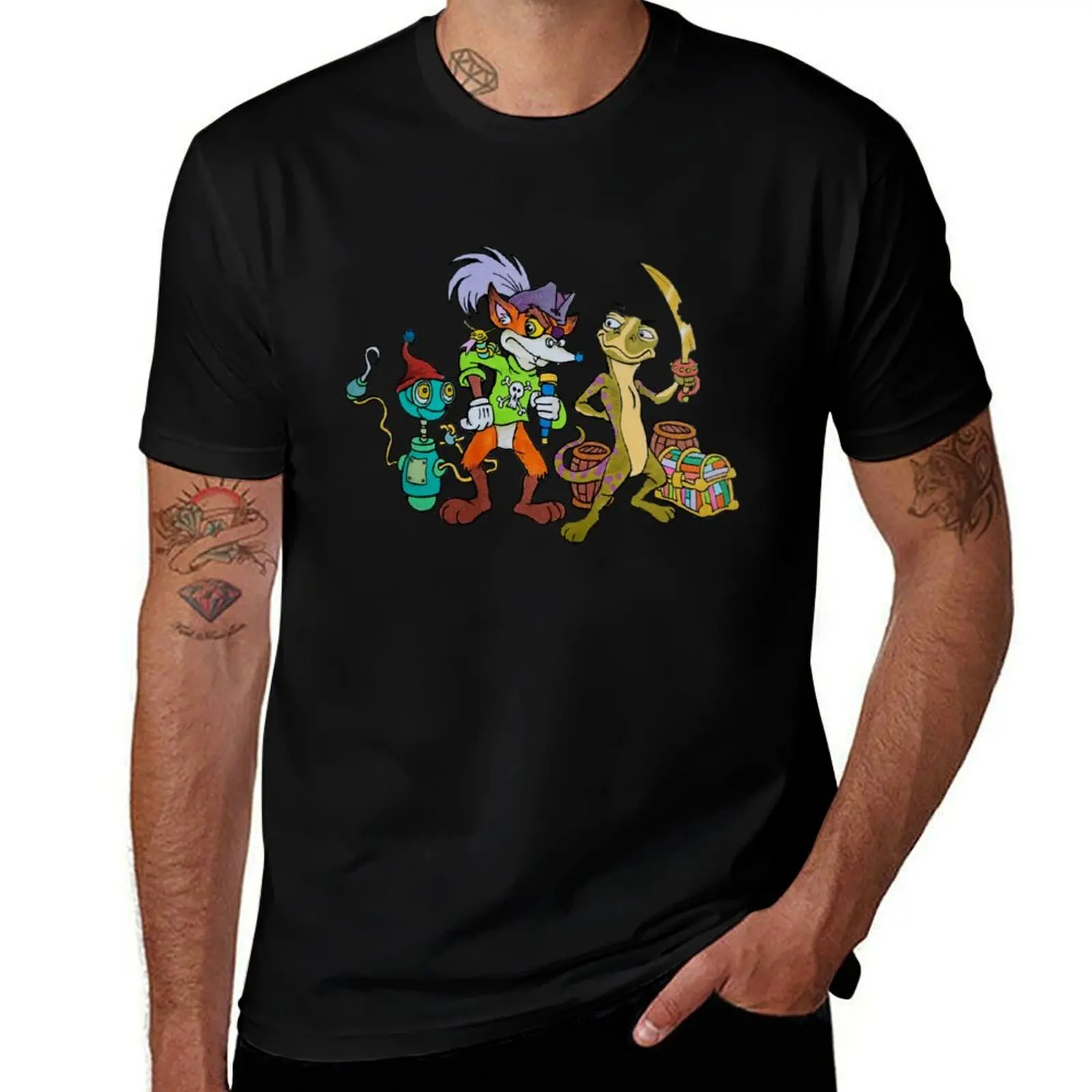TonyToons Random Pirate Characters T-Shirt Cool Dry Performance T-Shirt
