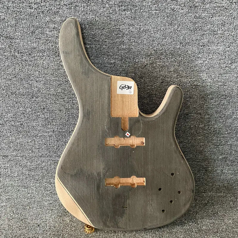 GB310 Genuine and Original Tagima Electric Bass Guitar Unfinished Jazz Bass Body Active Pickup Solid Walnut Top for Replace