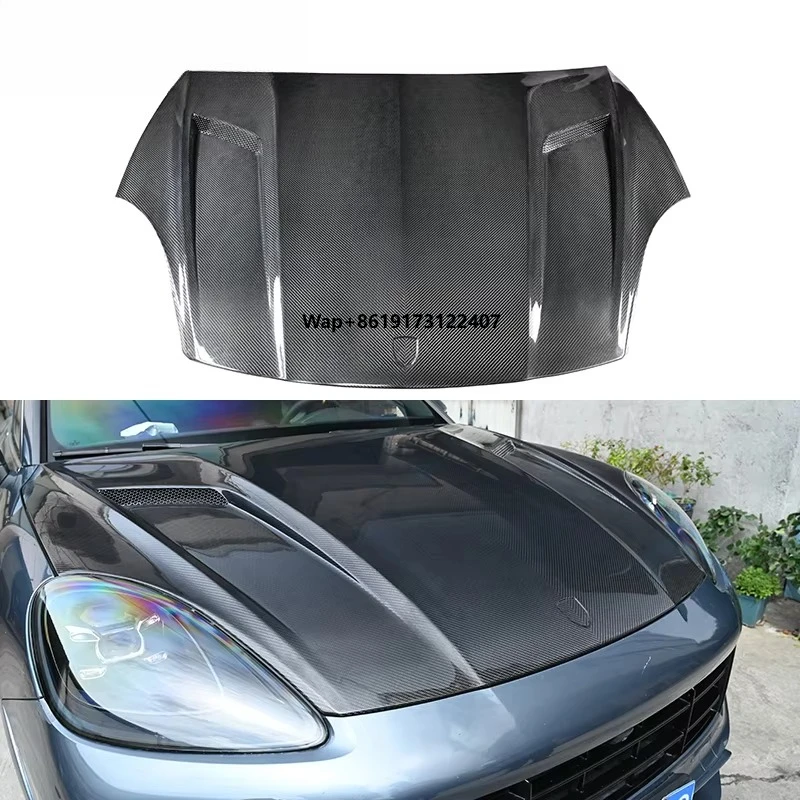 

2018-2023 9Y0.1 E3 New Dry Carbon Fiber TKT-Style Engine Cover Hood Boonet for Enhanced Performance