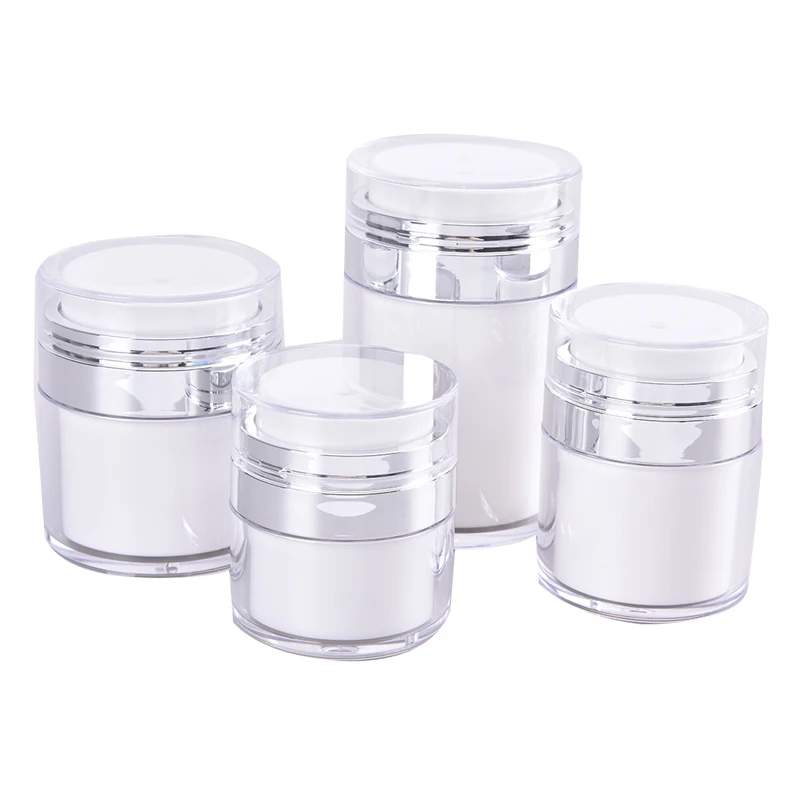 100% Brand New and High Quality Acrylic Airless Pump Jar Empty Acrylic Cream Bottle Refillable Cosmetic Containe