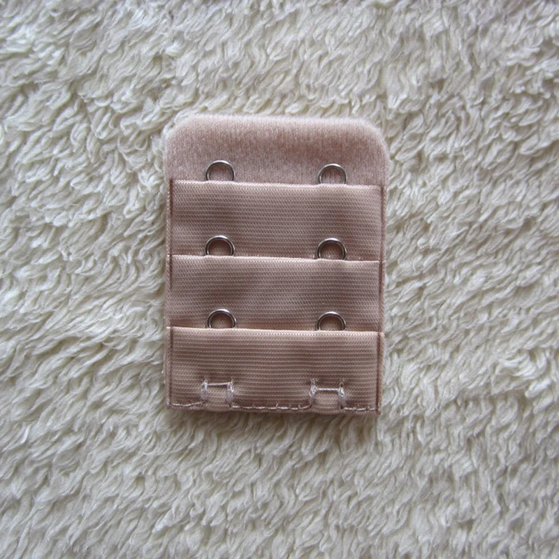 (4 pieces) Women 2 Hooks 3 Rows Adjustable Belt Wide Bra Extender Strap Extension Buckle For Ladies Back Bra Button