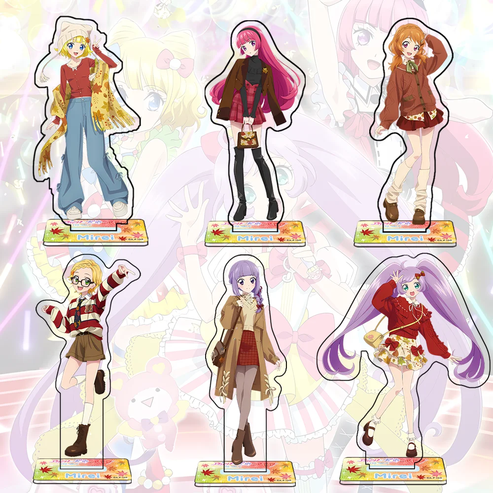 

Anime PriPara Manaka Laala Minami Mirei 15CM Acrylic Figure Base Desk Ornament Bag Pendant Collection Birthday Gift for Fans