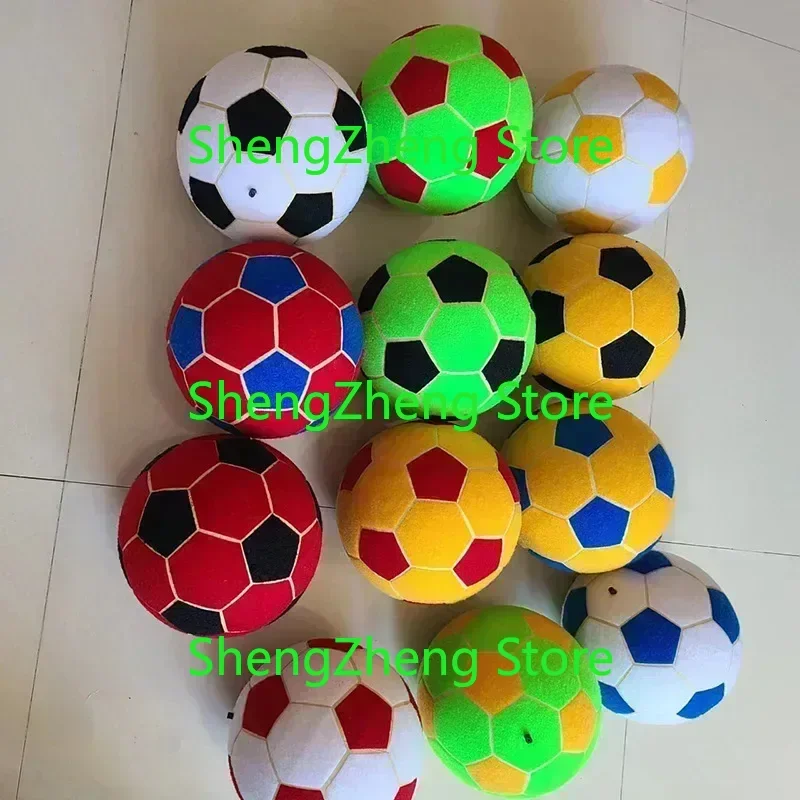 1Pcs Felt Soccer Ball Inflatable Sticky Soccer Ball Kick Darts Ball for Inflatable Soccer Darts with Magic Tape Size 5 Or Pump