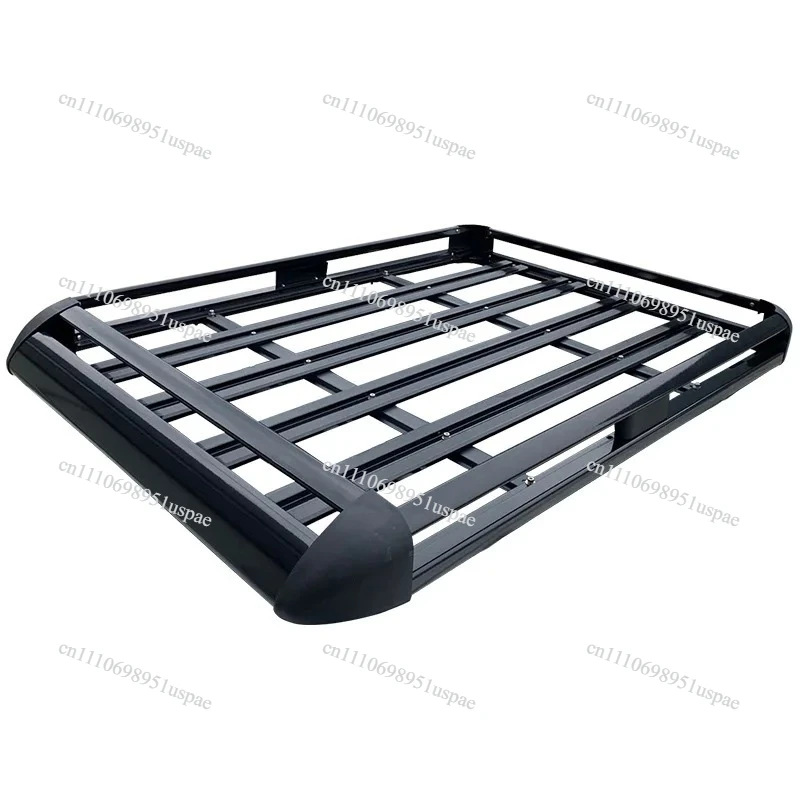 Single frame car luggage rack frame shelf car thickened aluminum alloy roof frame modified car SUV universal black