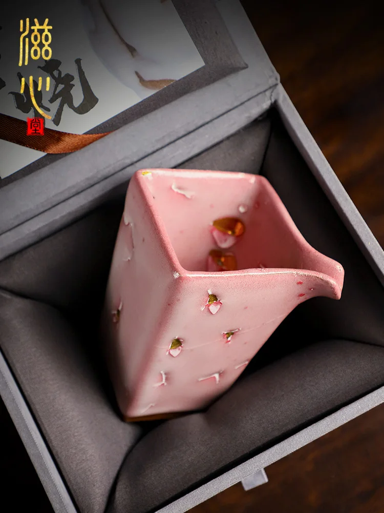 

High-End Wild Roast Purple Robe Pitcher Tea Serving Cup Ceramic Stoneware Retro Ceremony Utensil Accessories Handmade