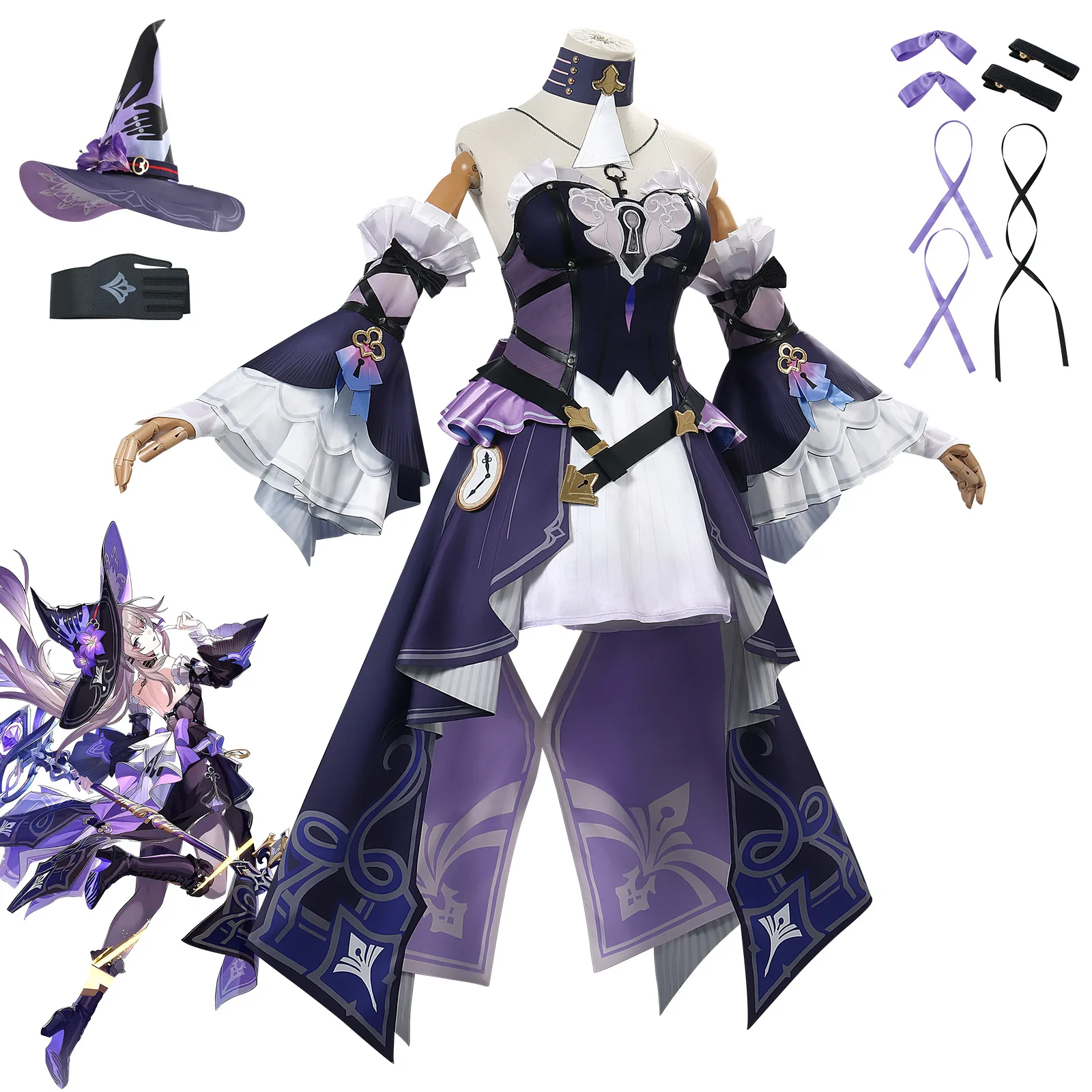アニメゲーム崩壊スターレイル新作 ヘルタ コスプレ衣装 ヘルタドレス ウィッグ 帽子 フルセット ゲームロールプレイ衣装 女性用