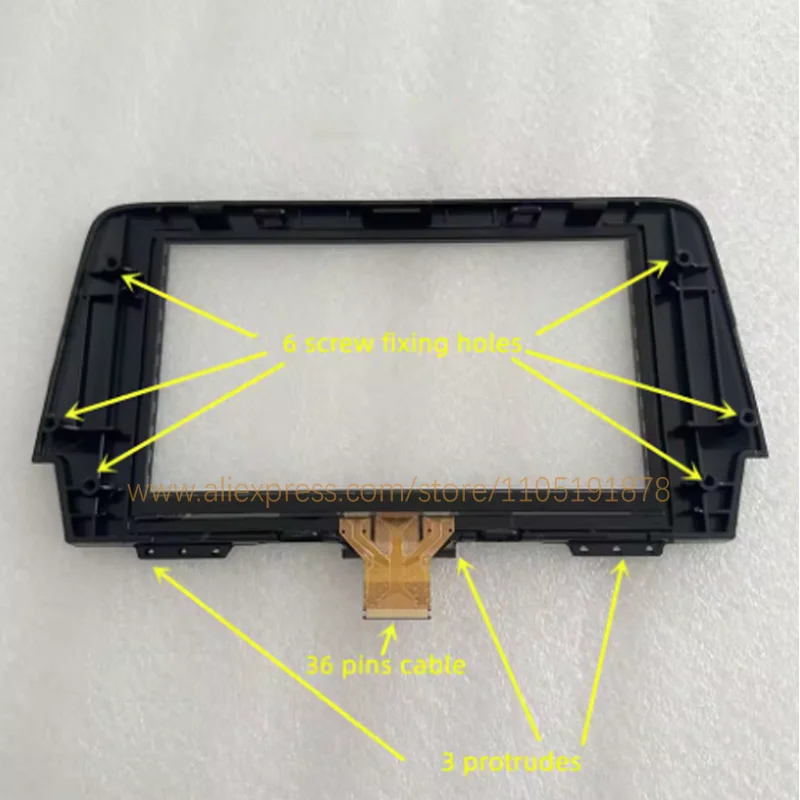 New 7 Inch Glass Touch Screen Panel Digitizer Lens Sensor For 2016-2018 Year M-AZDA 6 Car Radio DVD Player GPS Navigation