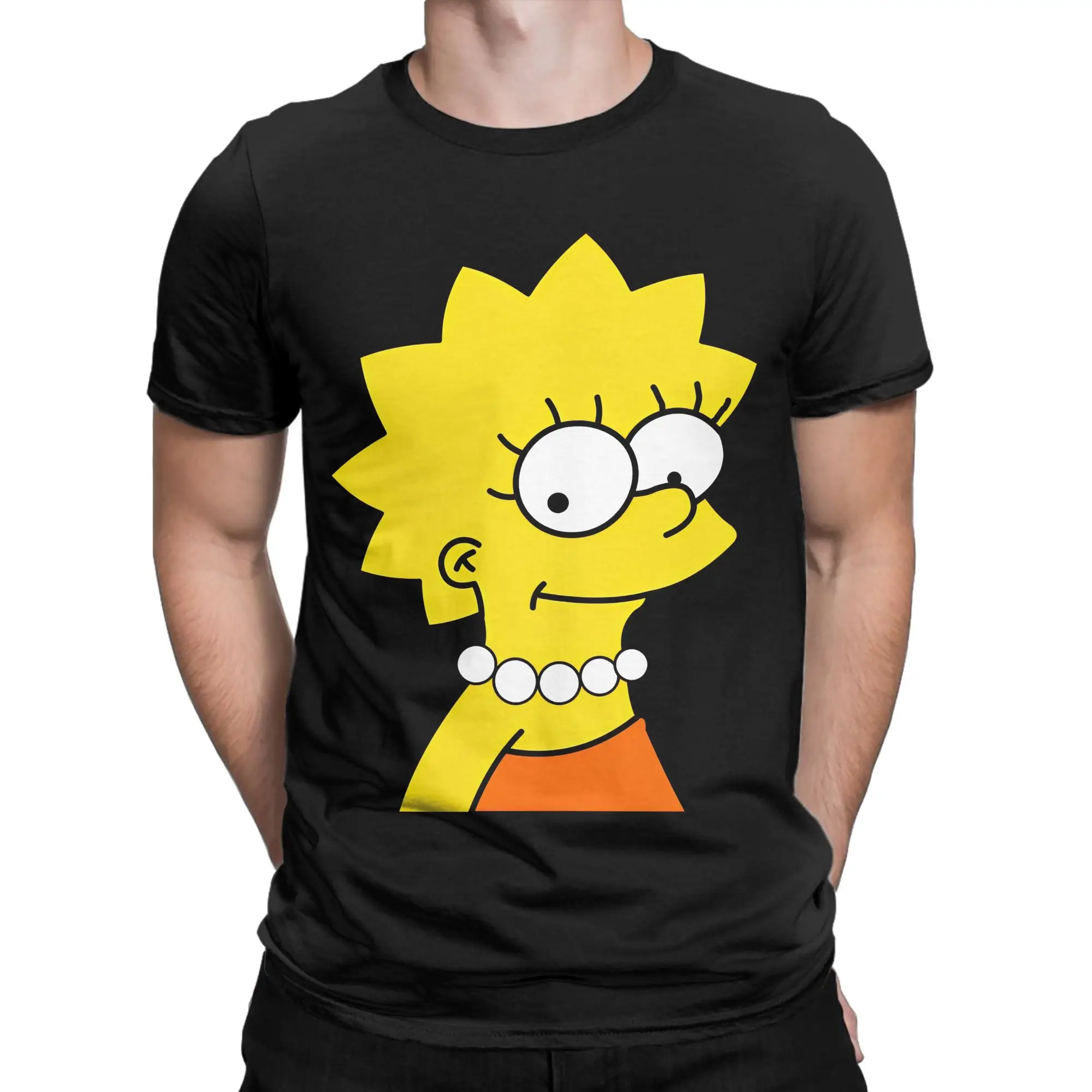 The S-Simpsons Anime T Shirt for Men Women Cotton Amazing T-Shirts O Neck Cute Girl Cartoon Tee Shirt Short Sleeve Clothes Party
