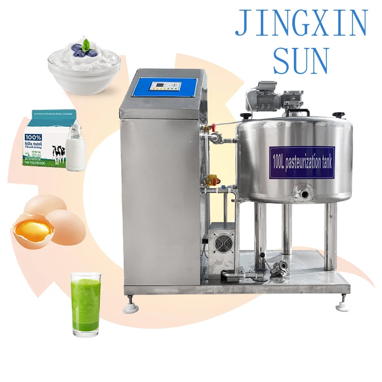 Industrial Milk Pasteurizer Tank for Milk Juice Yogurt Ice Cream 1000L Batch Pasteurization Machine for Food Processing Dairy