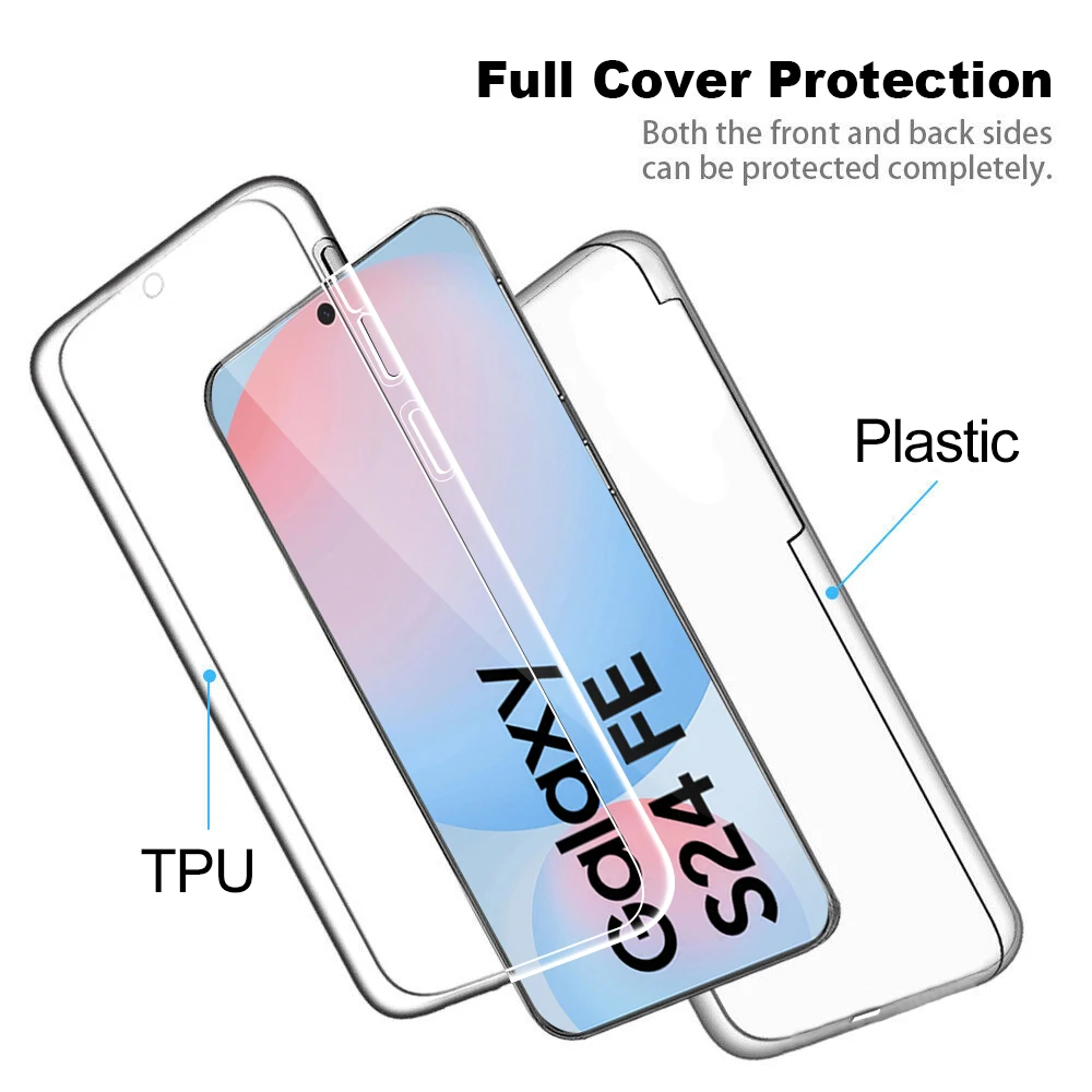 Lens screen Protector case For Samsung S24 FE Galaxy S24 Ultra FE Plus 360° Full Protection shockproof phone shell S24＋ S24FE