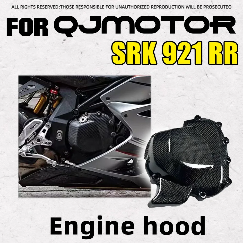 Motorcycle Carbon Fiber Engine Side Protector Panel Fit QJMOTOR SRK921RR Modified Anti-scratch Protection Cover