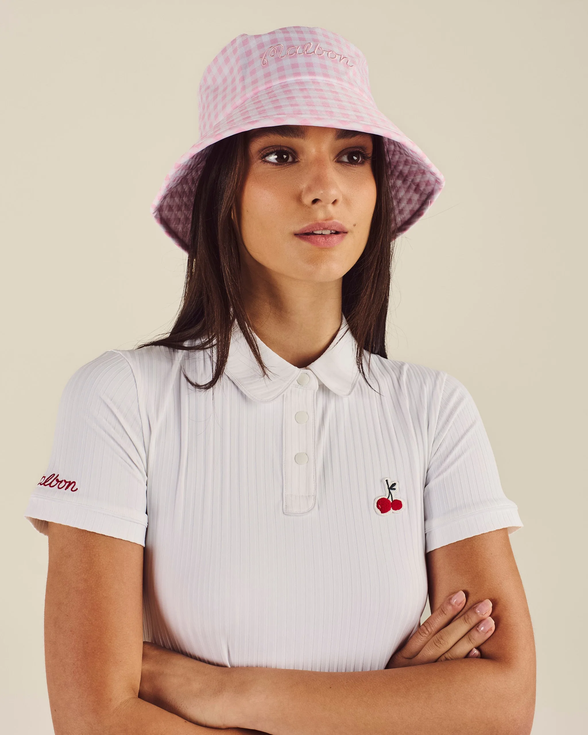 malbon 2026 Summer Women Polo Shirt Korean Style Breathable Quick Dry Short Sleeve Golf Sports Casual Top