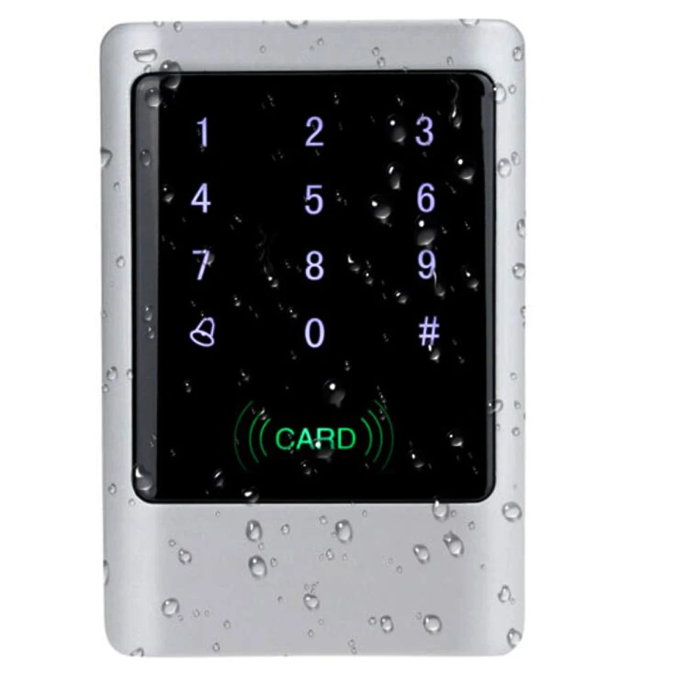 

125KHz Waterproof Access Control Touch Metal Smart Keyless Lock Card Reader