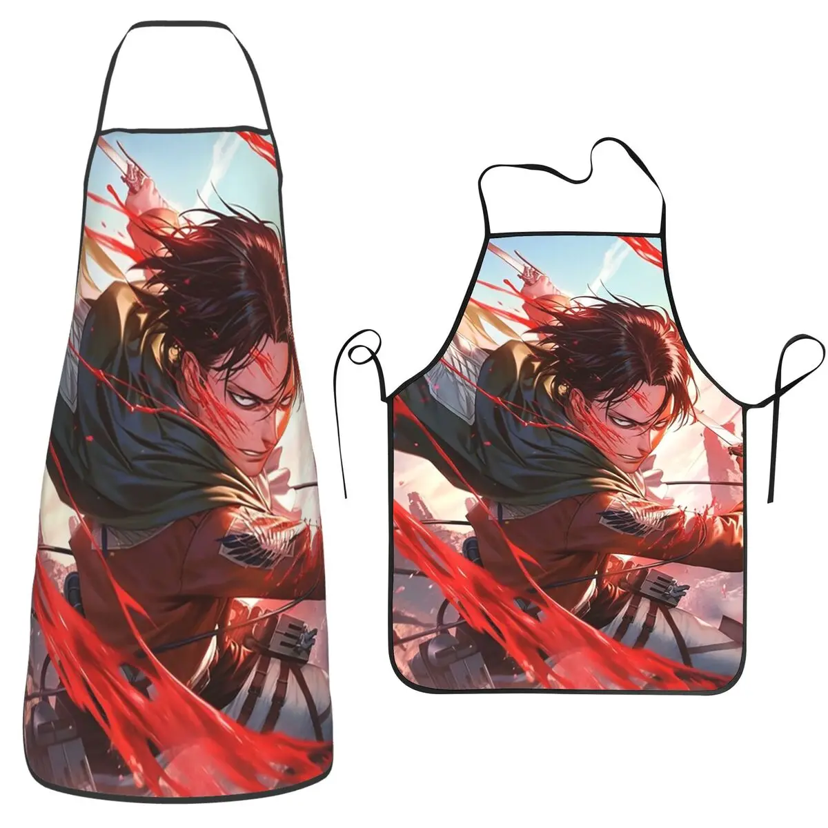 Attack On Titan Manga Erwin Smith Anime Aprons Chef Cuisine Tablier Bib Kitchen Cleaning Pinafore for Women Men Painting