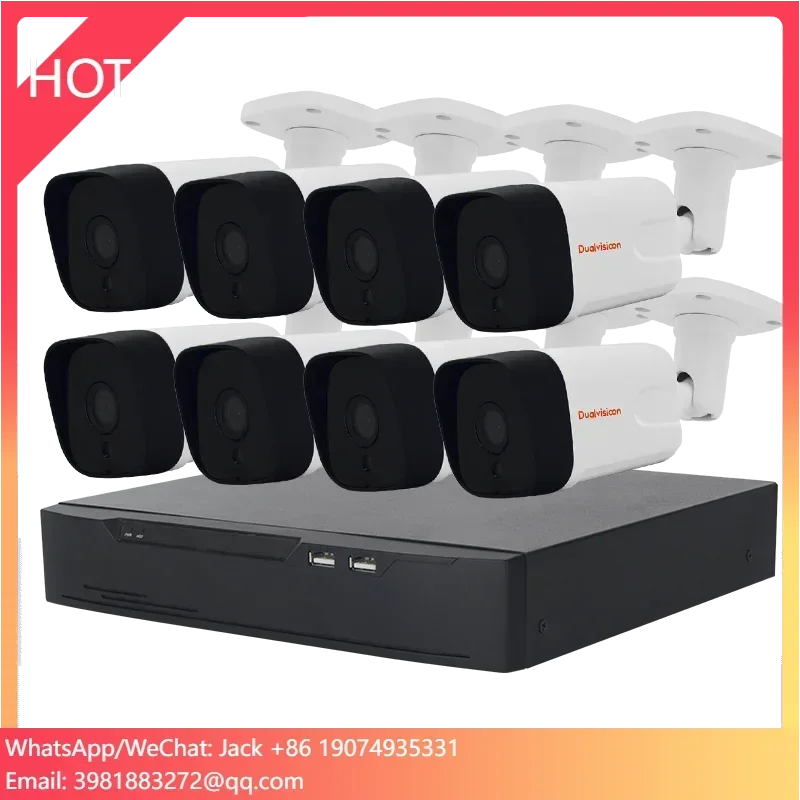 Rede p2p nvr cam conjunto completo ip poe kits de câmera 4 8 16 ch ao ar livre visão noturna hd cctv segurança sistema de câmera em casa