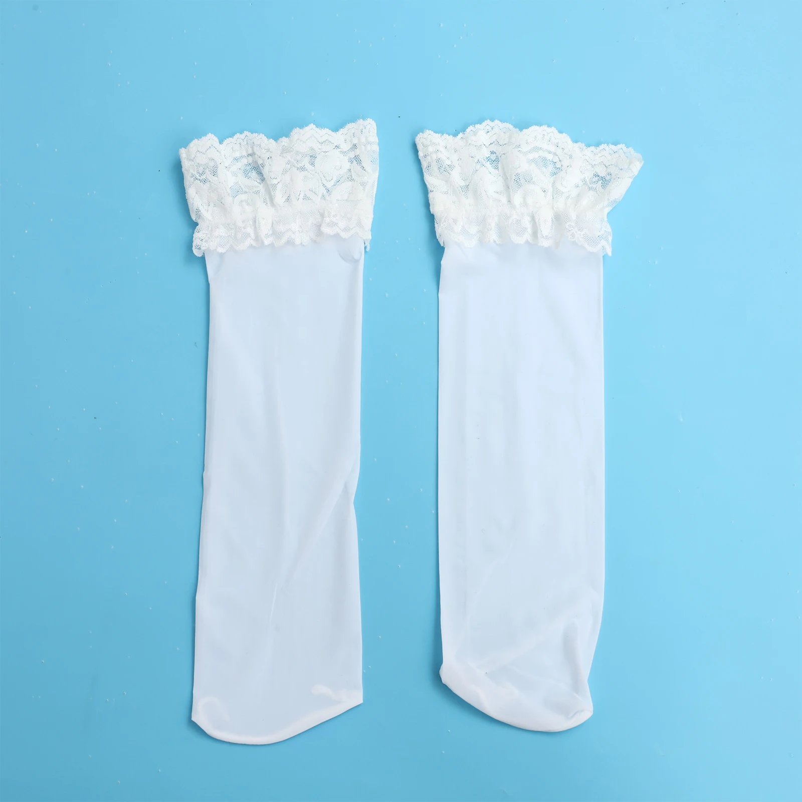 الدانتيل تقليم الجوارب الكاحل الجوارب عارضة كشكش الدانتيل الجوارب لطيف تنفس رقيقة بارد مكشكش تخزين للنساء الفتيات #4