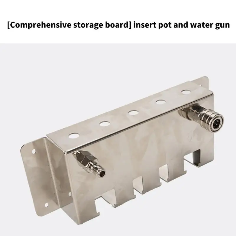 31BC Stainless Steel Pressure Washer Accessory Rack for Wand and Nozzle Storage, Wall Mount Design for Garage and Driveway Wash