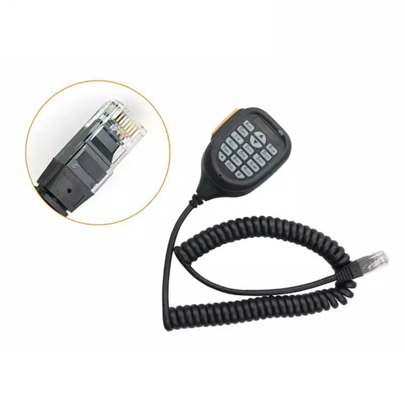 Y1UB Hand Microphone robusts Speaker Microphones Handheld Speaker 90cm for BJ218 BJ318