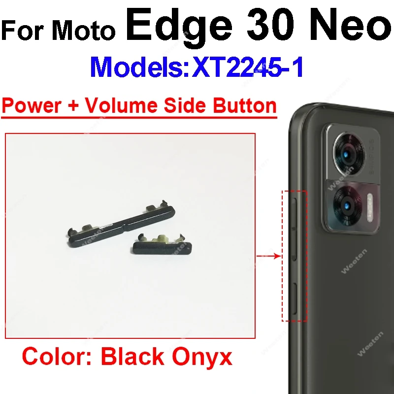 For Motorola MOTO Edge 30 Neo XT2245-1 Edge 30 Ultra XT-2201 Power Volume Button Side Key Button Flex Cable Parts