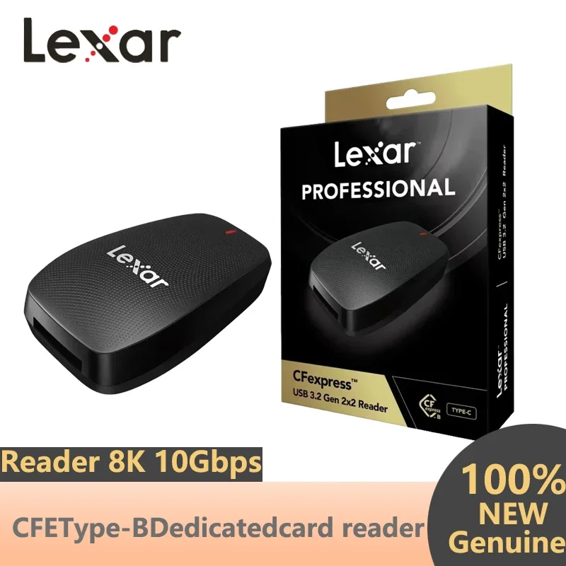 

Lexar USB 3.2 Gen 2×2 CFexpress Type B Reader, Professional Grade for RAW and 8K, Portable Accessory for Laptops