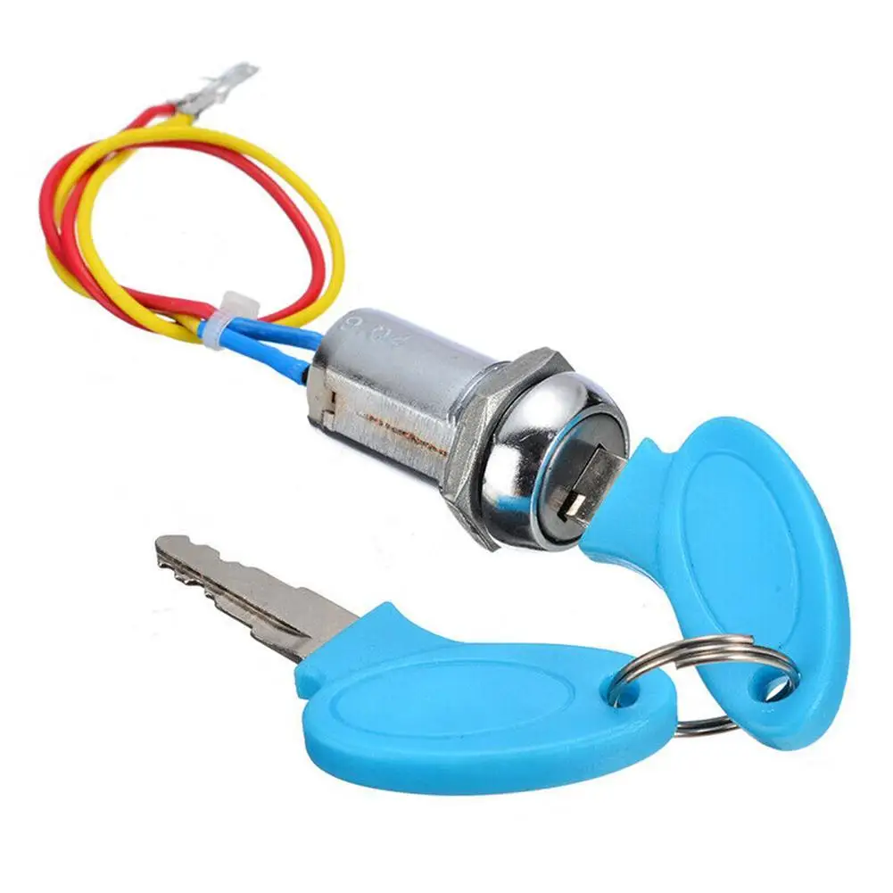 جديد وصول 1 مجموعة 2 سلك مفتاح مفتاح إشعال قفل دراجة نارية الذهاب كارت دراجة سكوتر مفاتيح للنظام الكهربائي للدراجات النارية