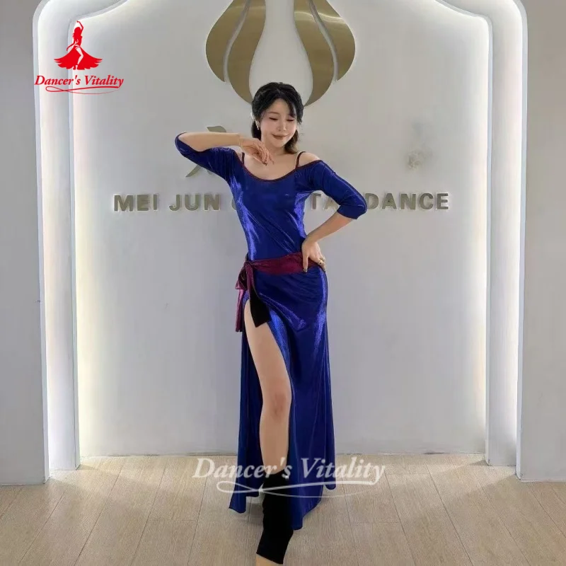 

BellyDance Set Adult and Child Customized High End Sexy Off Shoulder Dress Baladi Saidi Competition Costumes Dancer's Vitality